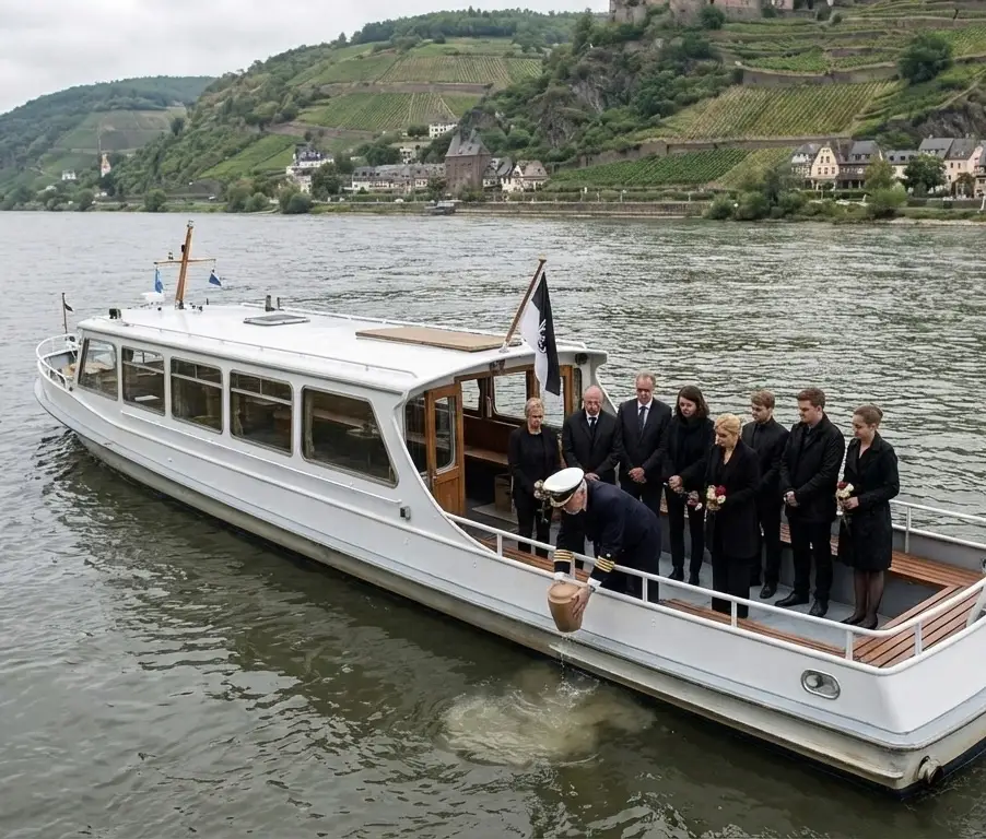 Beisetzung im Rhein