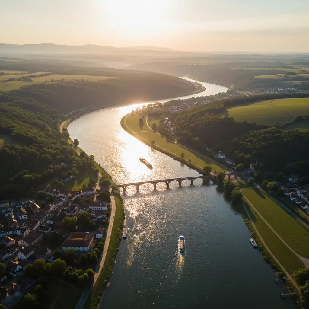 Rhein von oben